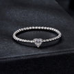 925 Sterling Silver Moissanite Ring Size 6 Plated White Gold