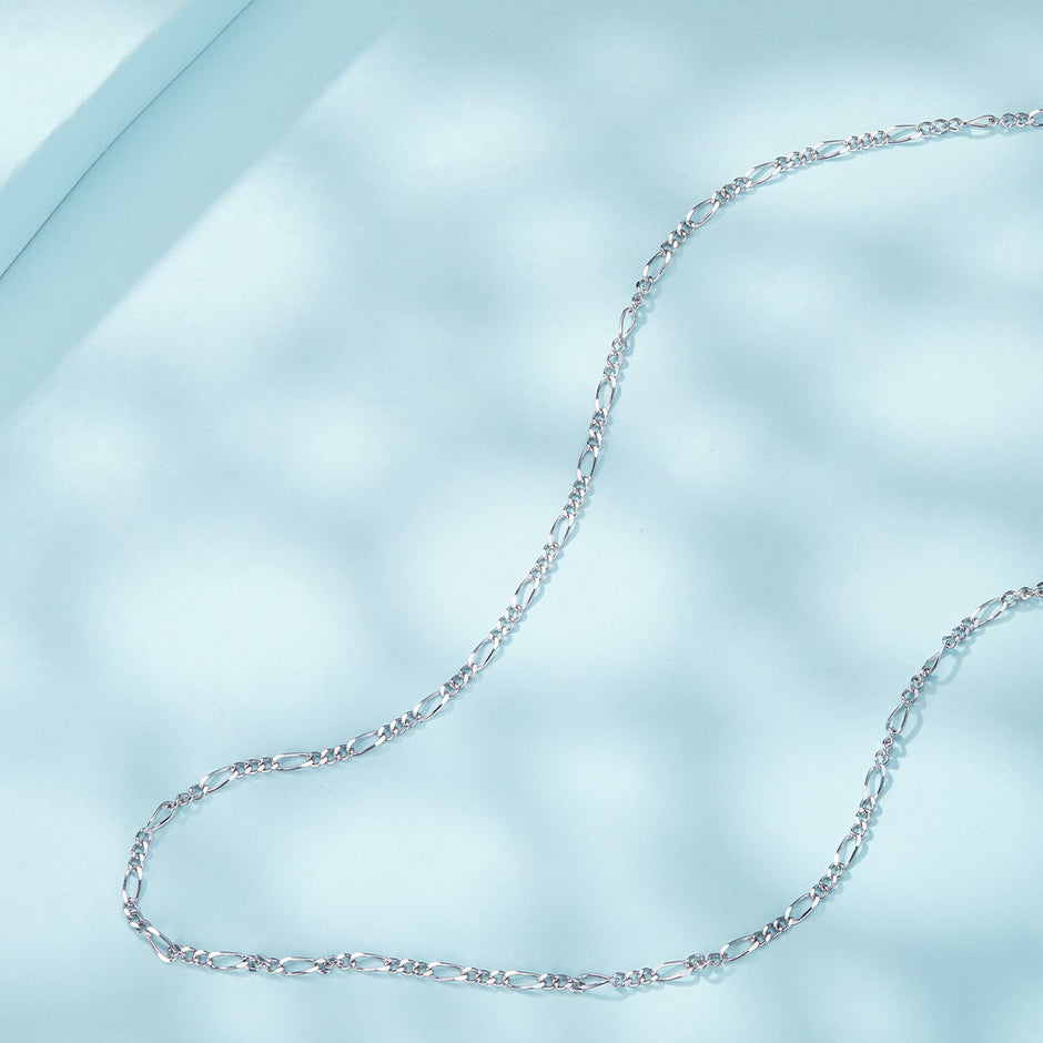 925 Sterling Silver Plated Platinum Necklace for Women