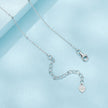 925 Sterling Silver Opal Nanometer Stone Necklace for Women