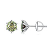 925 Sterling Silver Moissanite 1.00 Carat Earrings Size 7.0mm for Women