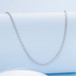 925 Sterling Silver White Gold Plated 40+5cm Necklace for Women