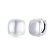 925 Sterling Silver Plated White Gold 10mm Earrings for Women