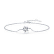S925 Sterling Silver Moissanite Bracelet 15+3cm for Women