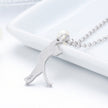 925 Sterling Silver 0.6 Carat Pearl Necklace for Women