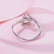 925 Sterling Silver Ring with Pavé Setting CZ, 0.6 cm Width, Style E for Women