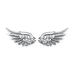 925 Sterling Silver Oxidized Pavé CZ Earrings