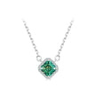 925 Sterling Silver 0.6 Carat Moissanite Pendant Necklace for Women