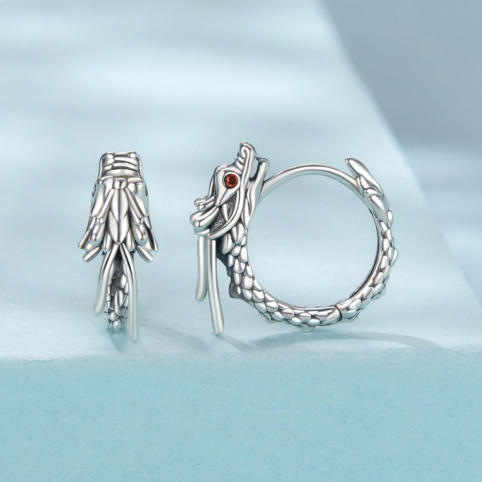925 Sterling Silver Pave Setting CZ Oxidized Earrings for Women