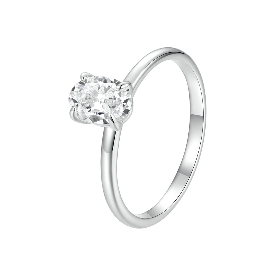 925 Sterling Silver Moissanite 1ct Ring Size 8