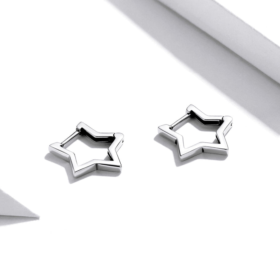 925 Sterling Silver Earrings 1.5cm x 1.7cm for Women