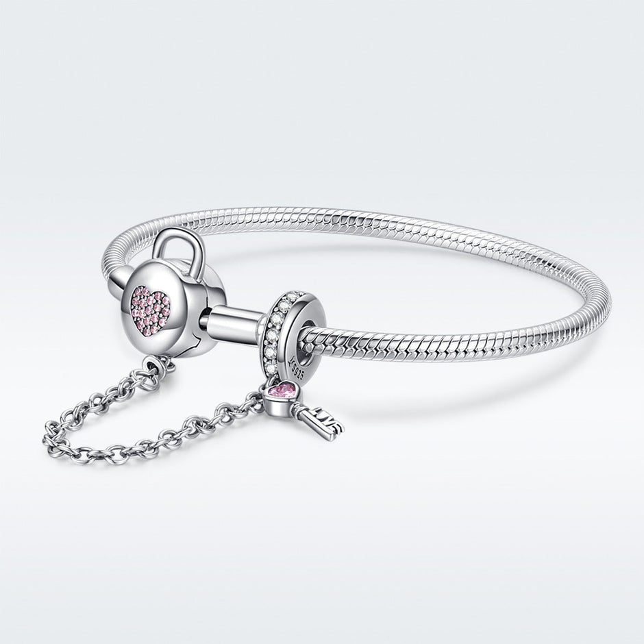 925 Sterling Silver Bracelet 17cm for Women