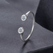 925 Sterling Silver Moissanite Ring Size E