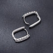925 Sterling Silver Moissanite Earrings 1.4cm for Women