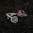 925 Sterling Silver Ring with Pavé Setting CZ, Width 0.15cm, Women's Jewelry