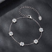 925 Sterling Silver 0.1 Carat Moissanite Bracelet for Women