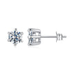 925 Sterling Silver 0.65 Carat Moissanite Earrings for Women