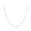 925 Sterling Silver 40+5cm White Gold Plated Necklace for Women