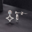 925 Sterling Silver Moissanite 0.1ct Earrings for Women