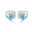 925 Sterling Silver Earrings with Pavé Setting CZ, 0.9cm for Women