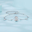 925 Sterling Silver Bracelet with Pavé Setting CZ, 150+60mm Length for Women