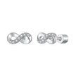 925 Sterling Silver & Moissanite Earrings 0.005ct for Women
