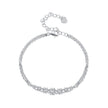 925 Sterling Silver 5MM Moissanite Bracelet for Women