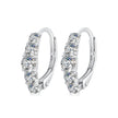 925 Sterling Silver Moissanite Earrings 13*4mm for Women