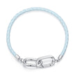 925 Sterling Silver White Gold Plated Hand Rope 17cm Bracelet for Women