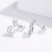 S925 Sterling Silver Plated Platinum Earrings
