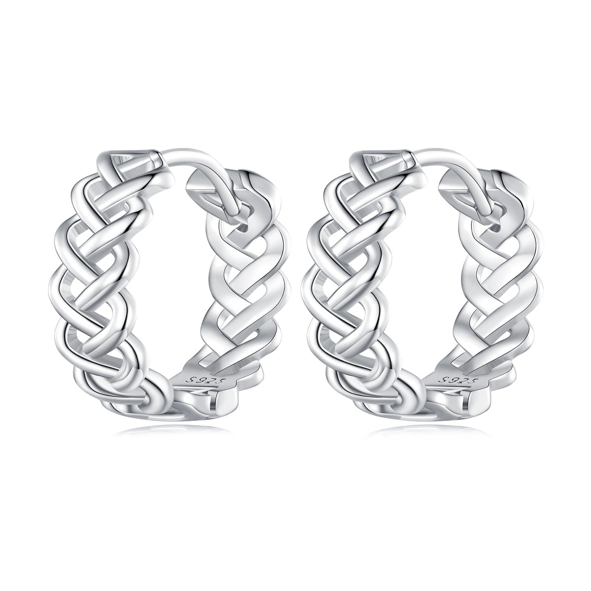 925 Sterling Silver Earrings with Platinum Plating for Women
