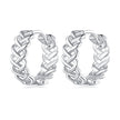 925 Sterling Silver Earrings with Platinum Plating for Women