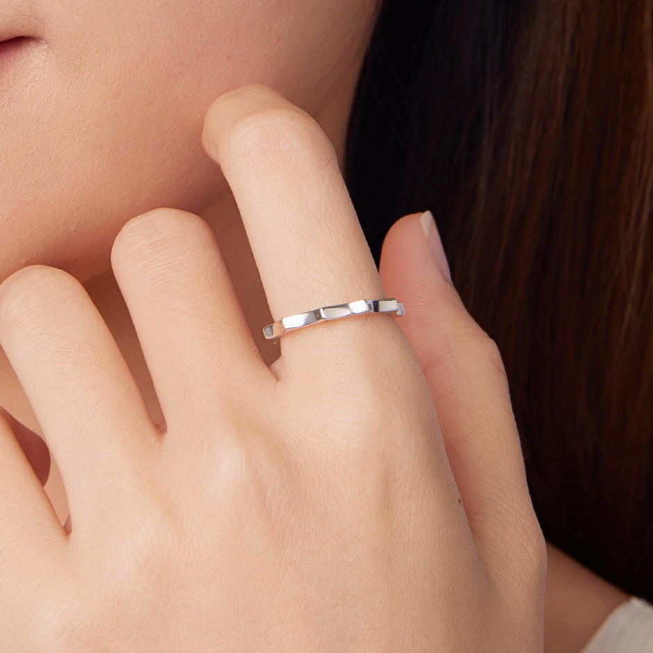 925 Sterling Silver Pavé Set CZ Ring Size 6.0