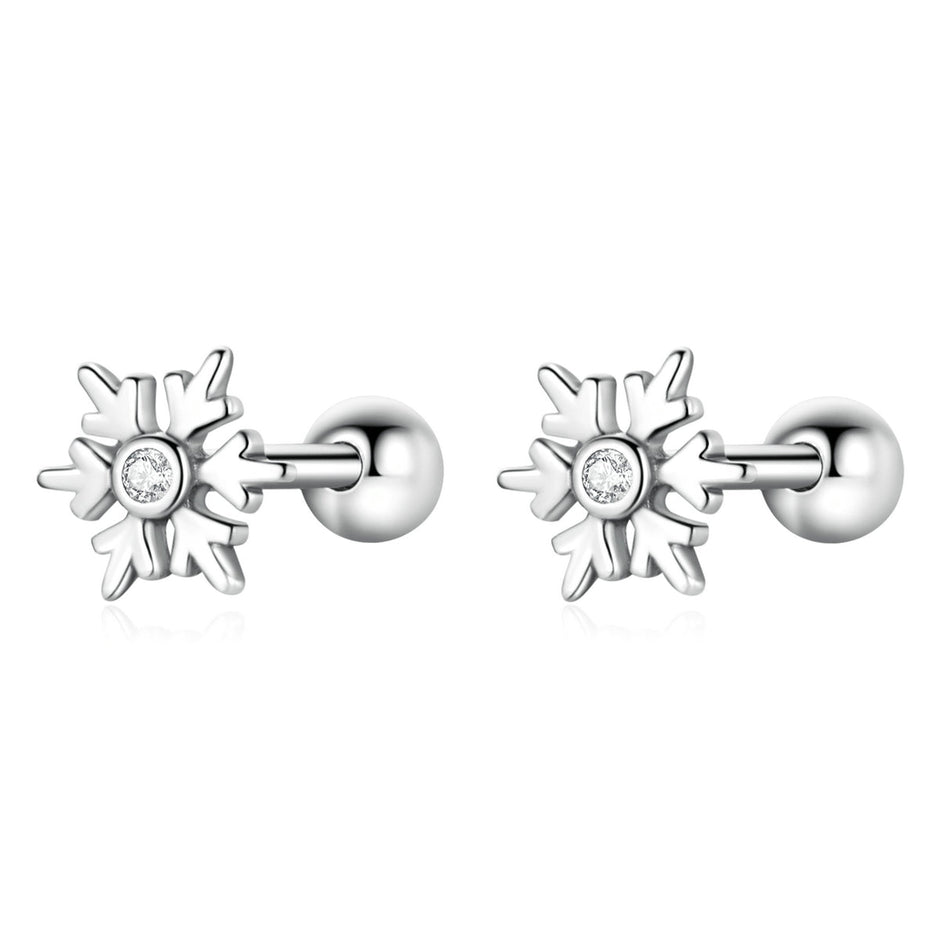 925 Sterling Silver Earrings with Pavé Setting and Oxidized Finish