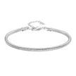 925 Sterling Silver Plated Platinum Bracelet with Adjustable Length for Women