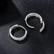 925 Sterling Silver Moissanite Earrings for Women - White Gold Plated