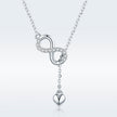 925 Sterling Silver Adjustable Necklace 38-45cm for Women