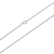 925 Sterling Silver + Plated White Gold 40cm Necklace
