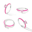 925 Sterling Silver Enamel Pavé CZ Ring Size 7 for Women