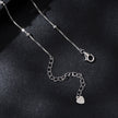 925 Sterling Silver Plated White Gold Moissanite Necklace 400+50mm for Women