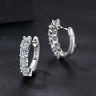 925 Sterling Silver Moissanite Earrings 1.3cm for Women