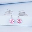 925 Sterling Silver Earrings with 0.8cm Main Stone and CZ for Women