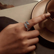 925 Sterling Silver Oxidized 0.2cm Ring