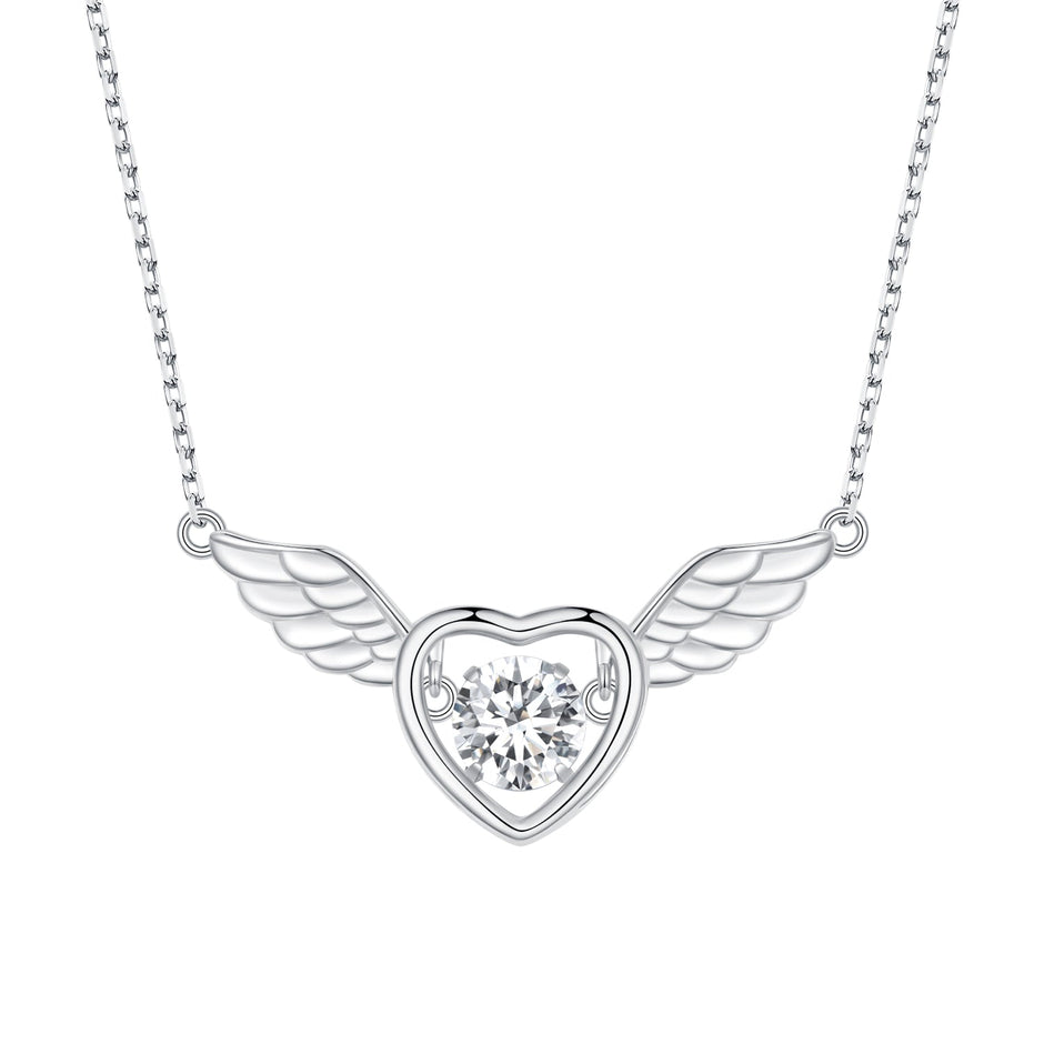 925 Sterling Silver Adjustable Necklace with Zircon and CZ for Women