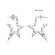 925 Sterling Silver White Gold Plated 2.3 cm Copper Earrings for Women
