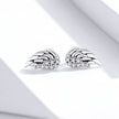 925 Sterling Silver Earrings with Pavé Setting CZ - 1.1x0.6cm