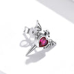 925 Sterling Silver Oxidized Pavé Setting CZ Earrings