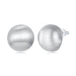 925 Sterling Silver 1.4cm White Gold Plated Earrings