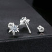 925 Sterling Silver Moissanite 0.10 Carat Earrings for Women