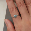 925 Sterling Silver Enamel Pavé CZ Spiral Ring for Women