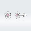 925 Sterling Silver Earrings with CZ in Pavé Setting